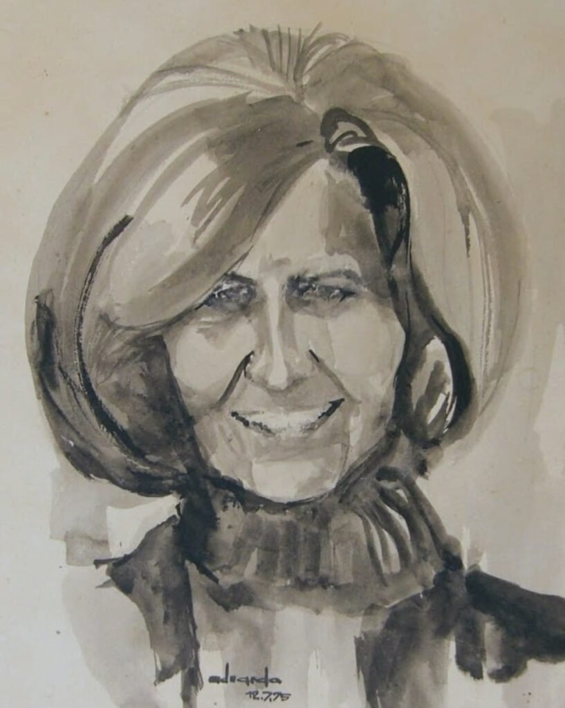 Retrato de Dora Estela Partridge de Kern 1975