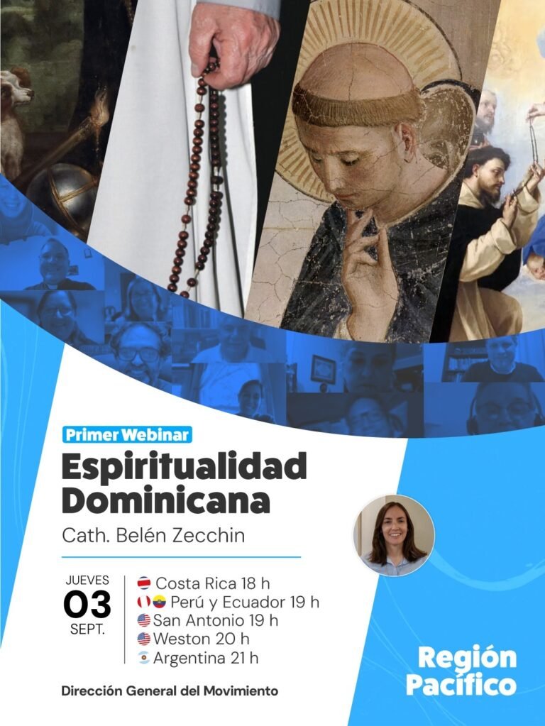 Región Pacífico, primer webinar: «Espiritualidad Dominicana»
