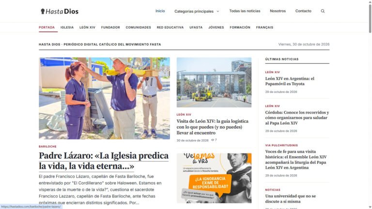 Hasta Dios fue acreditado ante el Vaticano para la histórica visita del Papa León XIV a la Argentina