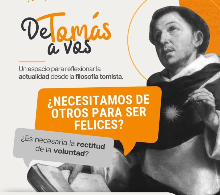 De Tomás a vos: «¿Qué se requiere para la felicidad?», sábado a las 12 de Argentina