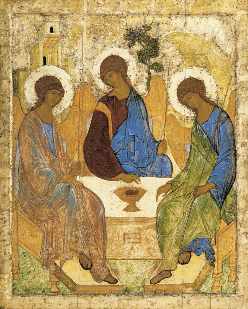 Angelsatmamre trinity rublev 1410 1