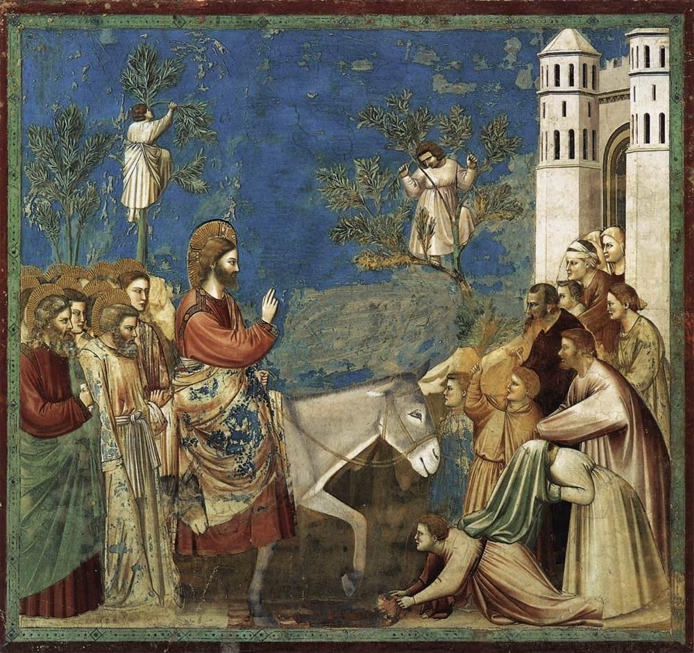 Domingo de Ramos: La Entrada Triunfal en Jerusalén por Giotto, por Carola Foster