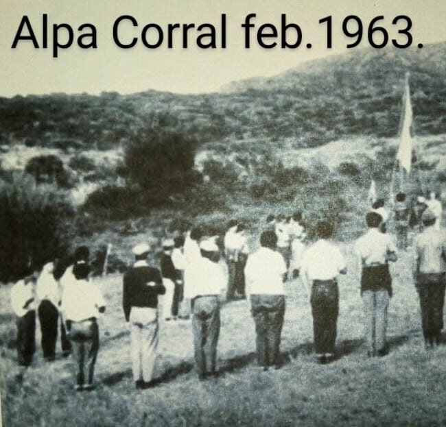 Nuestro primer campamento de Alpa Corral, Rio Cuarto, Córdoba, 1963