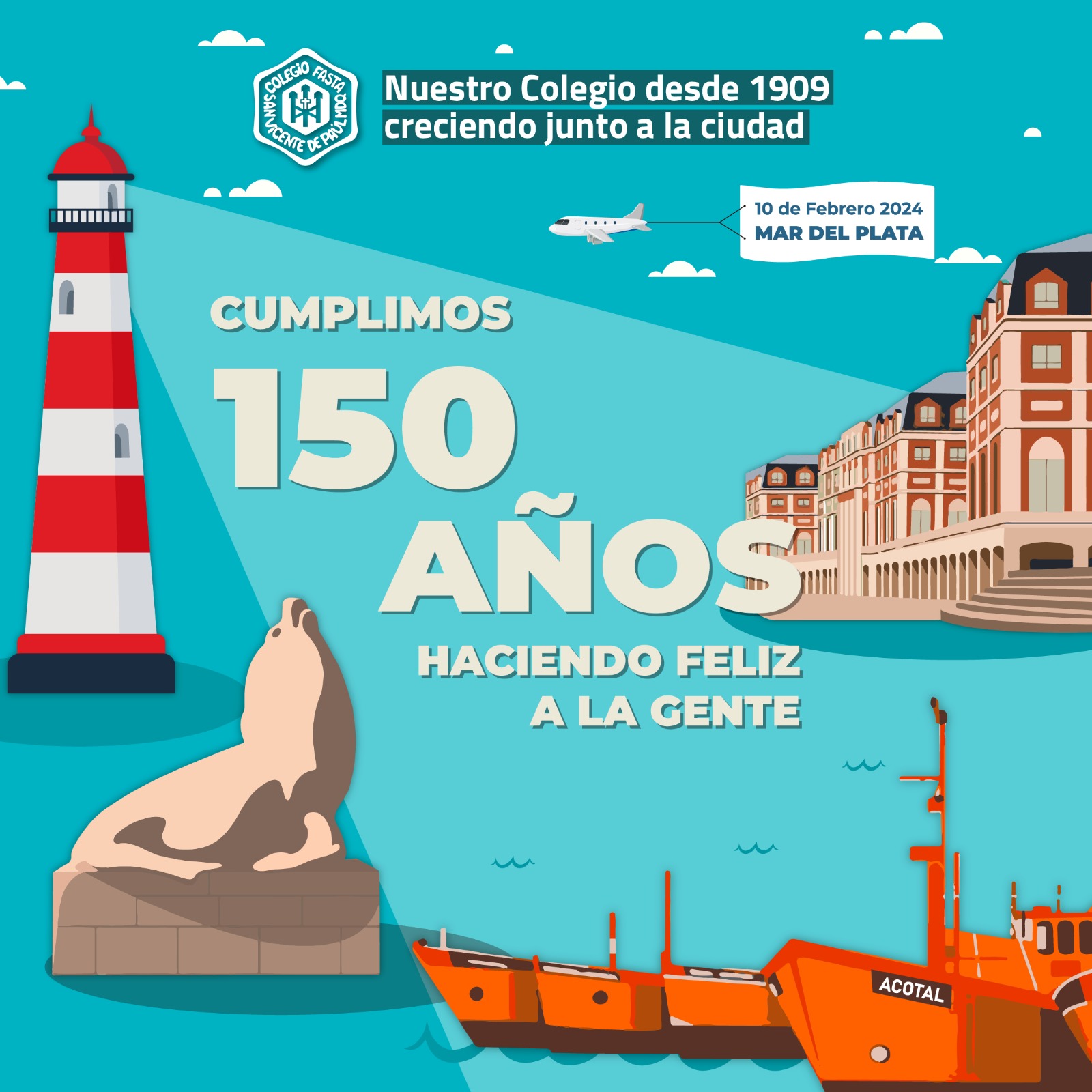 Mar del Plata cumple 150 años y las obras de Fasta se suman a los festejos
