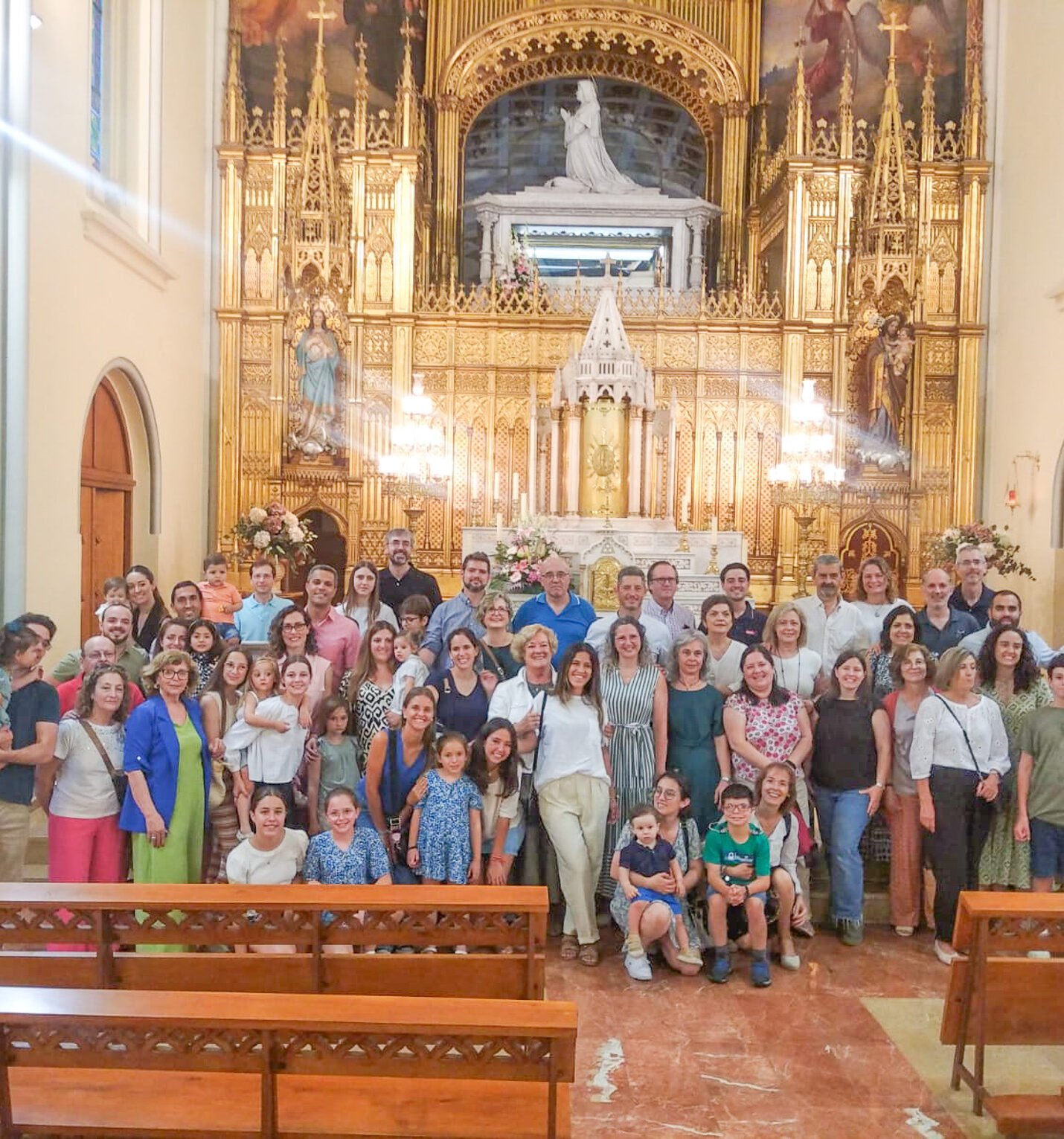 Celebración de Santa María Micaela en el convento de las Adoratrices de Valencia